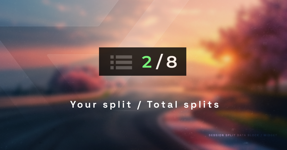 Session Split Widget